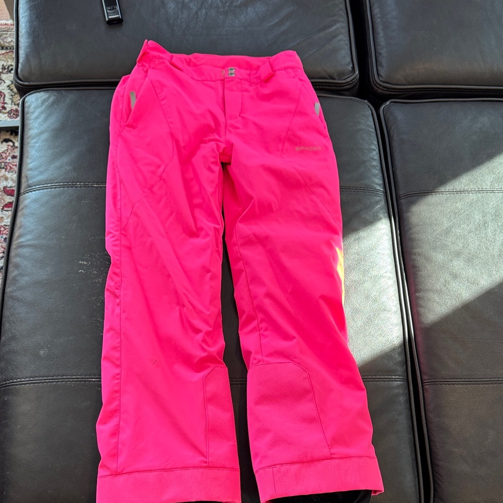 Spyder Kids Bright Pink ski pants